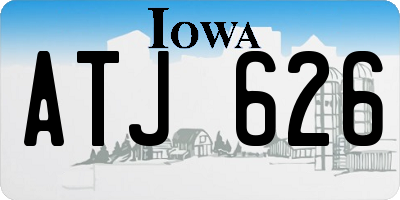 IA license plate ATJ626