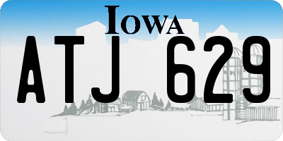IA license plate ATJ629