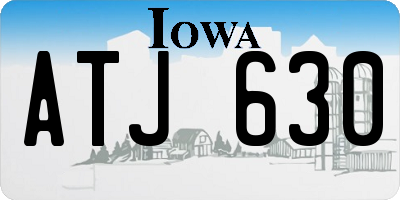 IA license plate ATJ630