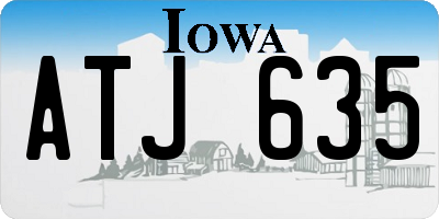 IA license plate ATJ635