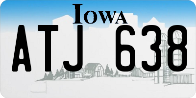 IA license plate ATJ638