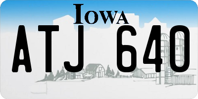 IA license plate ATJ640