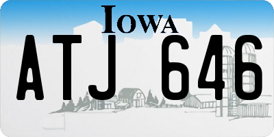 IA license plate ATJ646