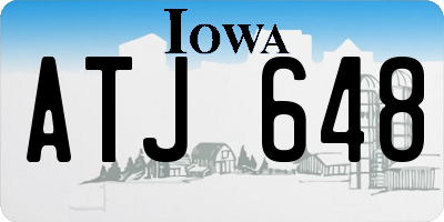 IA license plate ATJ648