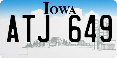 IA license plate ATJ649