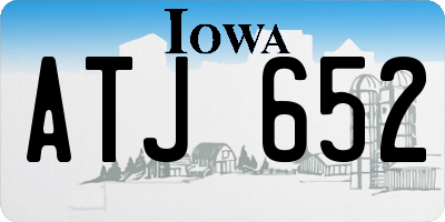 IA license plate ATJ652
