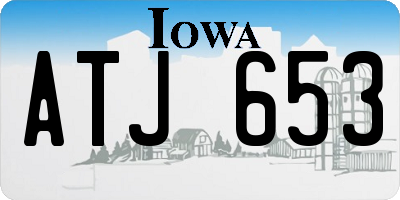 IA license plate ATJ653
