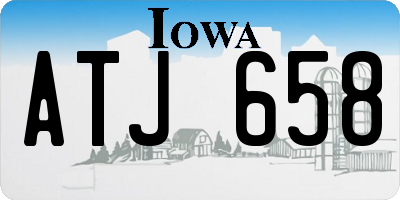 IA license plate ATJ658