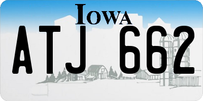 IA license plate ATJ662