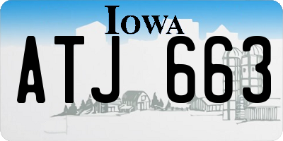 IA license plate ATJ663