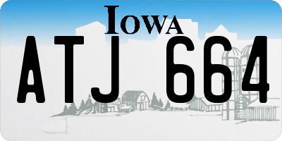 IA license plate ATJ664