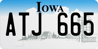 IA license plate ATJ665