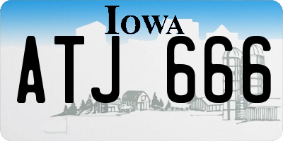IA license plate ATJ666