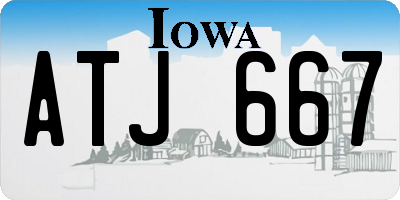 IA license plate ATJ667