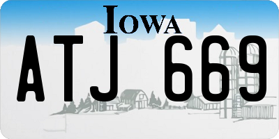 IA license plate ATJ669
