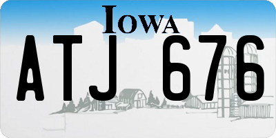 IA license plate ATJ676