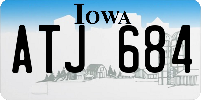 IA license plate ATJ684
