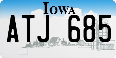 IA license plate ATJ685