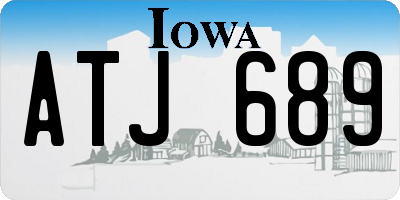 IA license plate ATJ689