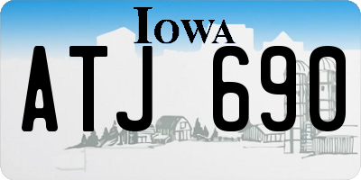 IA license plate ATJ690