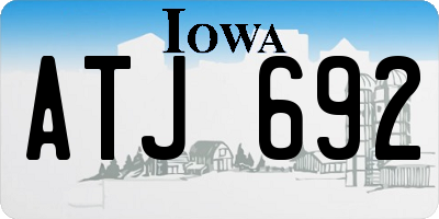 IA license plate ATJ692