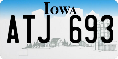 IA license plate ATJ693