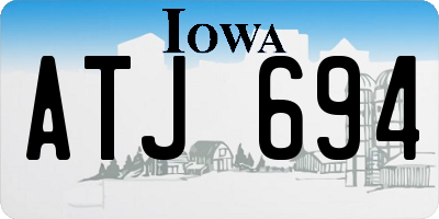 IA license plate ATJ694