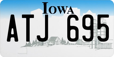 IA license plate ATJ695