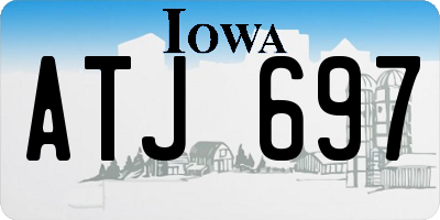 IA license plate ATJ697