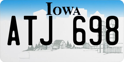 IA license plate ATJ698