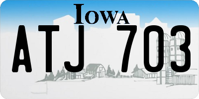 IA license plate ATJ703