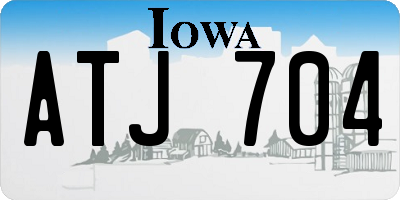 IA license plate ATJ704