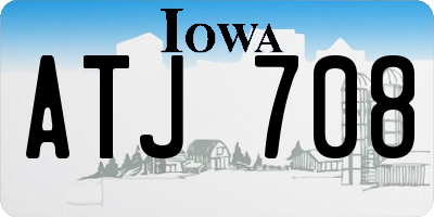 IA license plate ATJ708