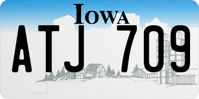 IA license plate ATJ709