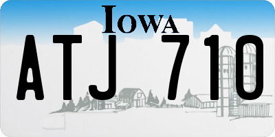 IA license plate ATJ710