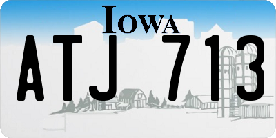 IA license plate ATJ713