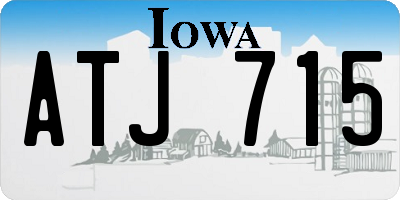 IA license plate ATJ715
