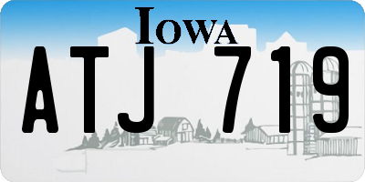 IA license plate ATJ719