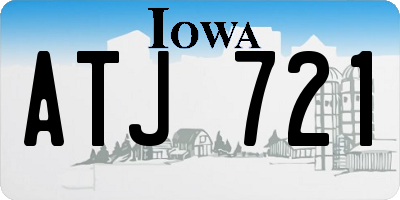 IA license plate ATJ721
