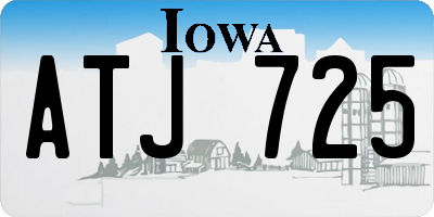 IA license plate ATJ725