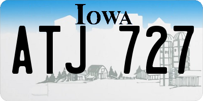 IA license plate ATJ727