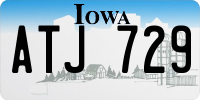 IA license plate ATJ729