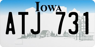 IA license plate ATJ731
