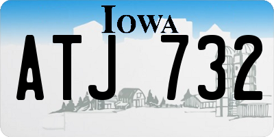 IA license plate ATJ732