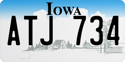 IA license plate ATJ734