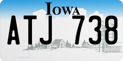 IA license plate ATJ738