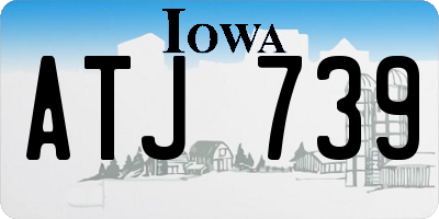IA license plate ATJ739