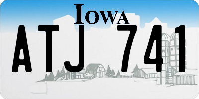 IA license plate ATJ741