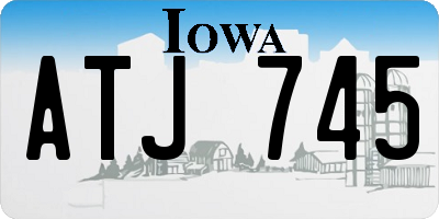 IA license plate ATJ745