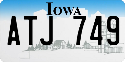 IA license plate ATJ749